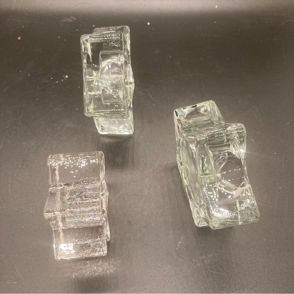 Glass/crystal clear star tea light candleholders 1/2’t w/1 tapper candleholder - Picture 10 of 14